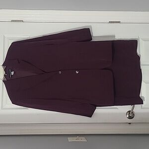 Bianca Nygard Plum Two-Piece Skirt Set - Classic Blazer & Pencil Skirt